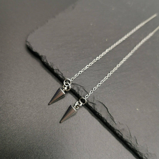 Minimalist Spike Threader Earrings