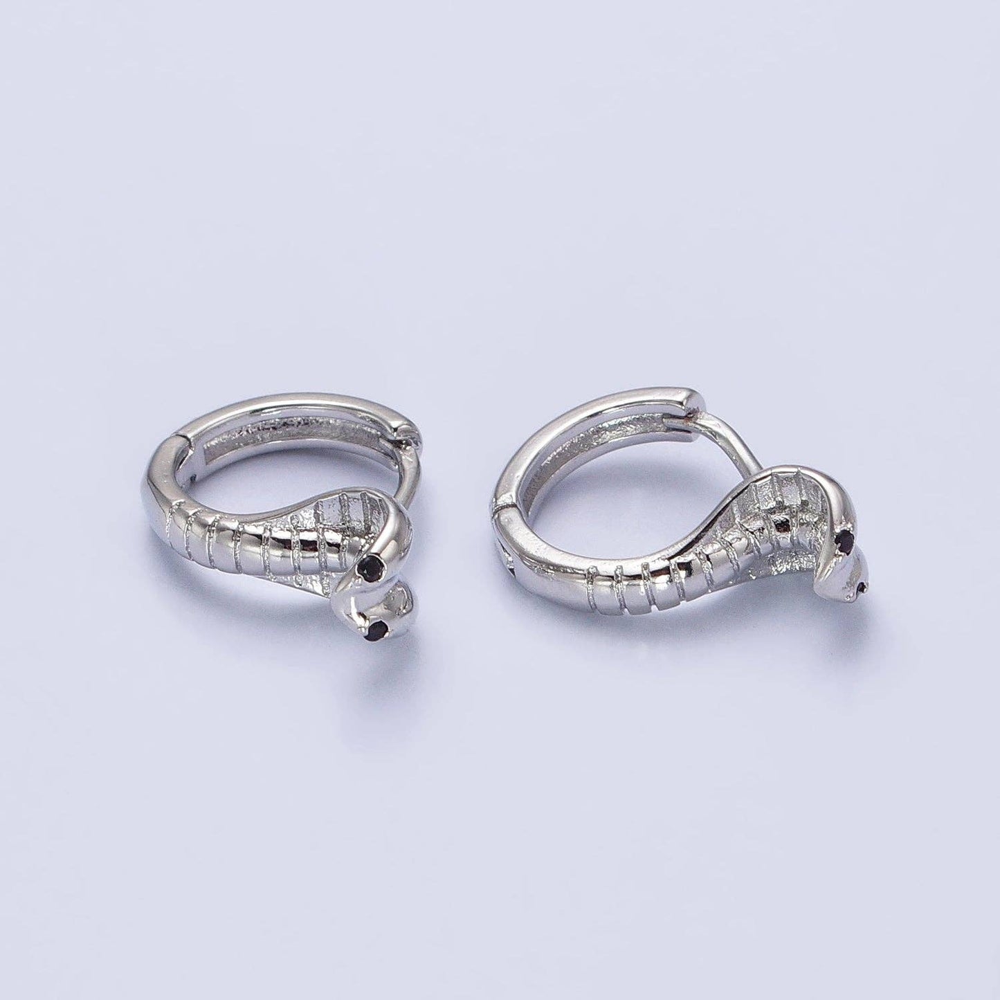Tiny Cobra Huggie Earrings