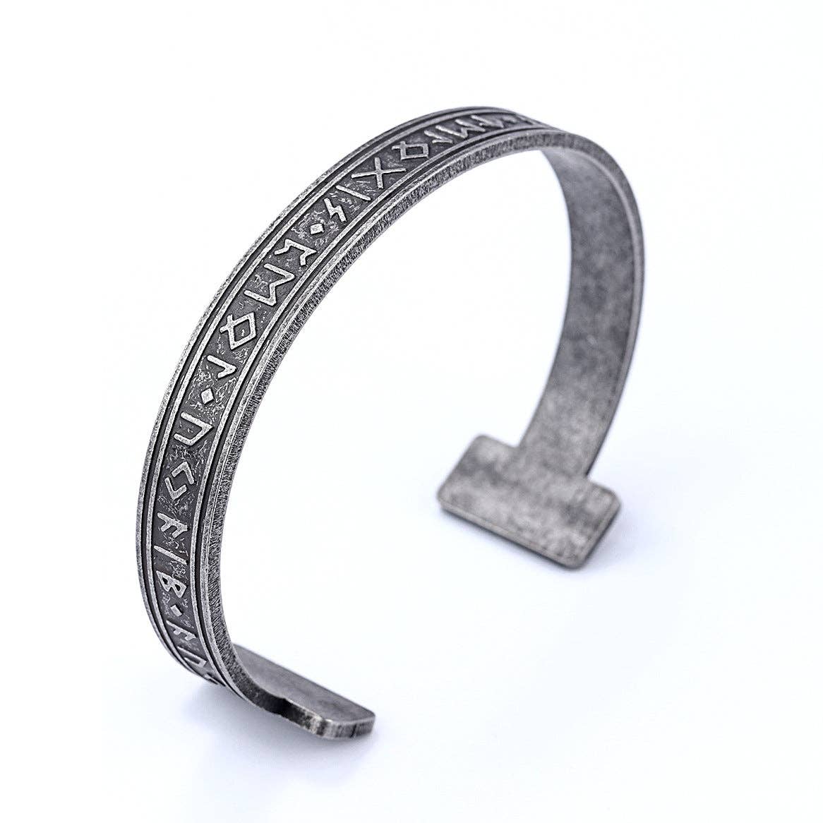 Viking Rune Stainless Steel Bangle