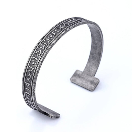 Viking Rune Stainless Steel Bangle