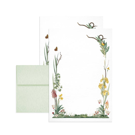 Iris Nature Themed Letter Writing Set