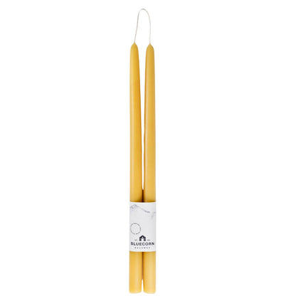 Hand-Dipped 100% Pure Beeswax Taper Candles