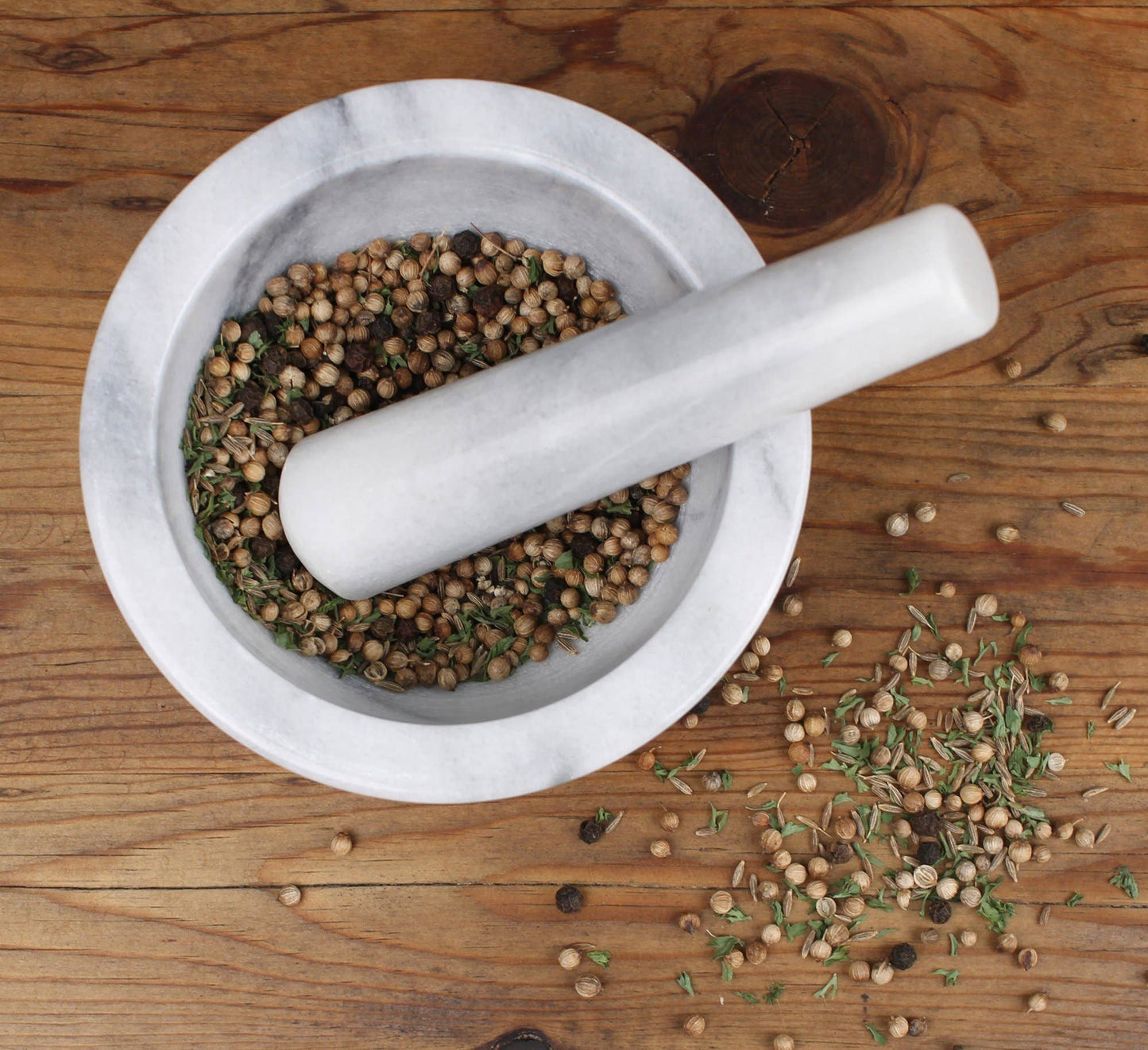 White Marble Mortar & Pestle