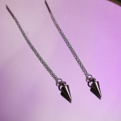 Minimalist Spike Threader Earrings