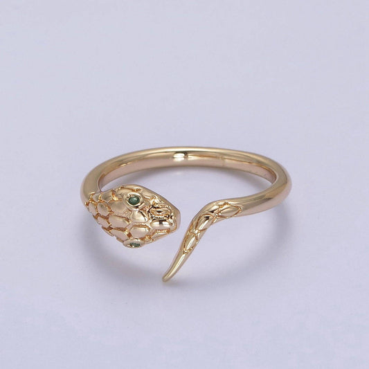 18k Gold Filled Snake Wrap Ring