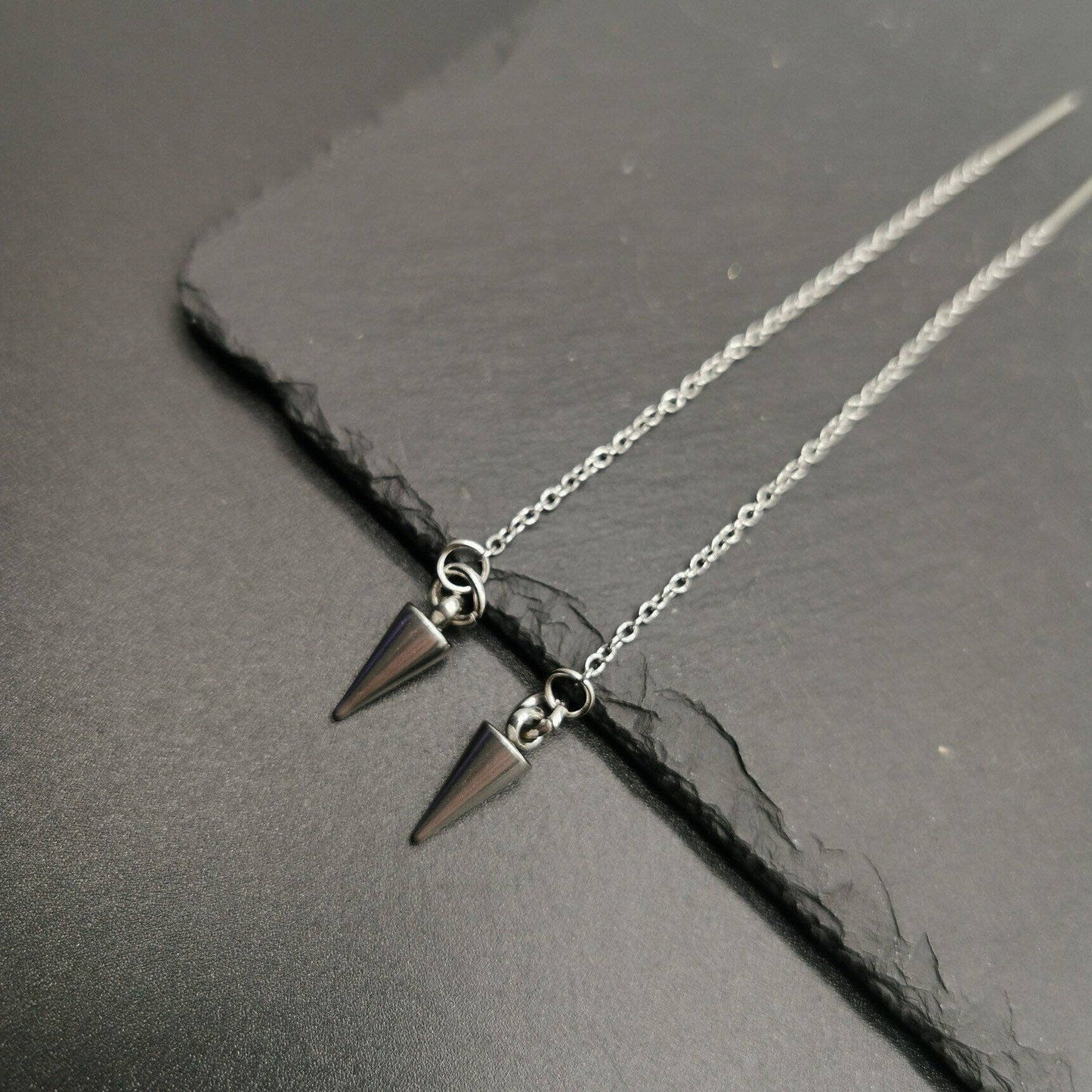 Minimalist Spike Threader Earrings