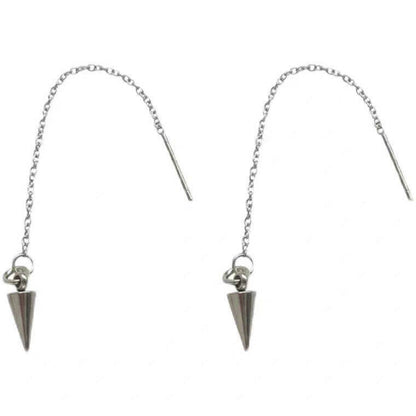 Minimalist Spike Threader Earrings