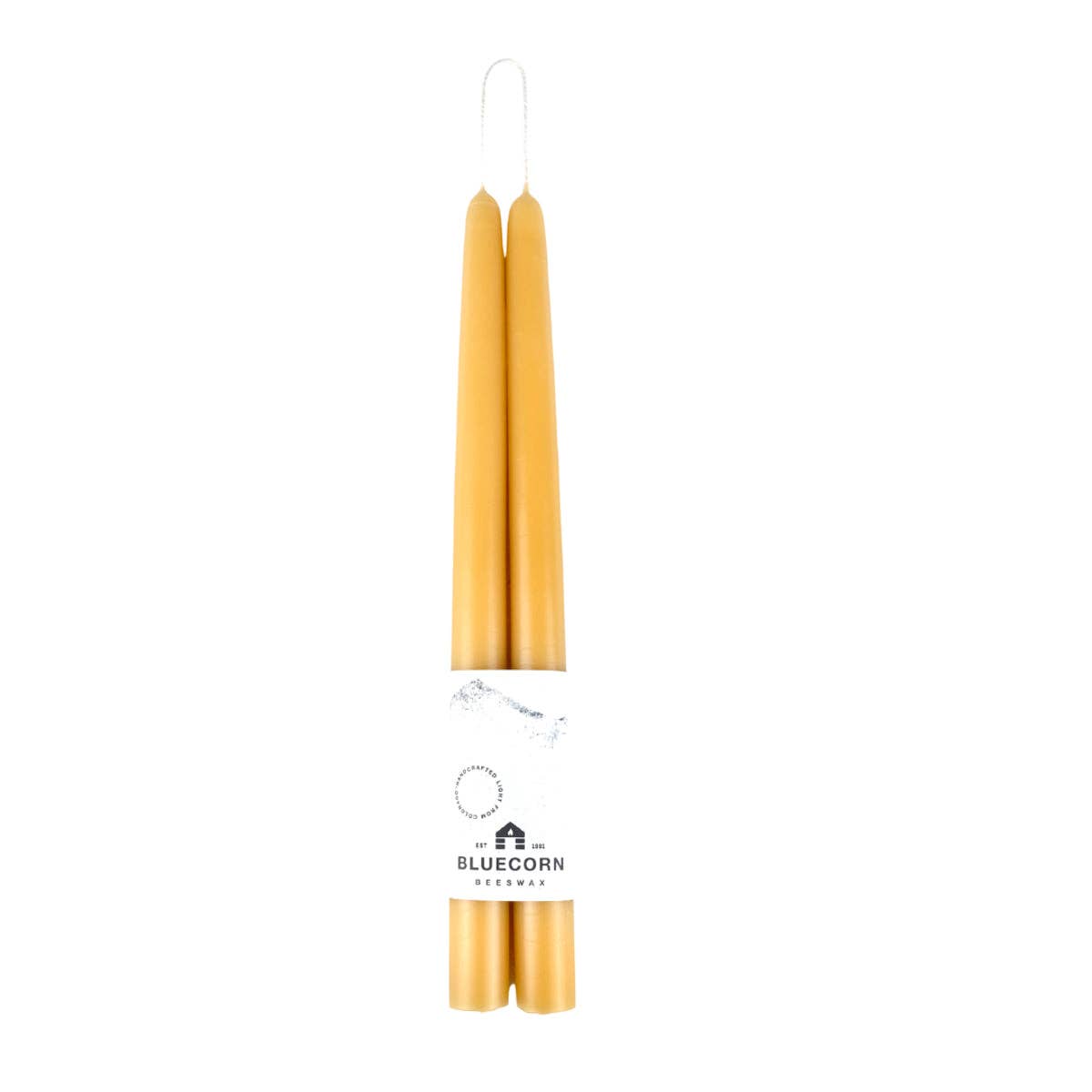 Hand-Dipped 100% Pure Beeswax Taper Candles