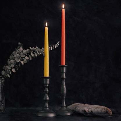 Hand-Dipped 100% Pure Beeswax Taper Candles