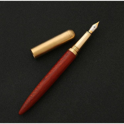 Handmade Wood & Brass Fountain Pen