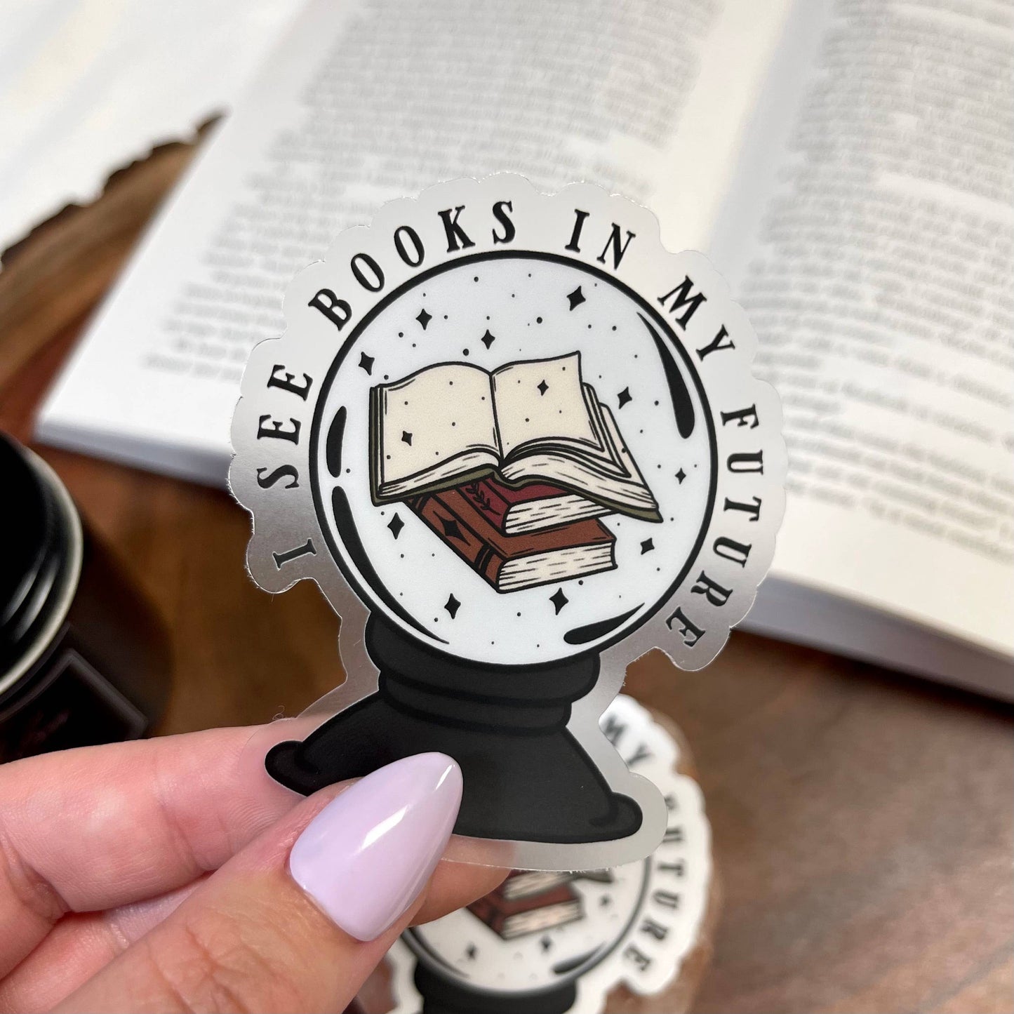 'I See Books in My Future' Sticker